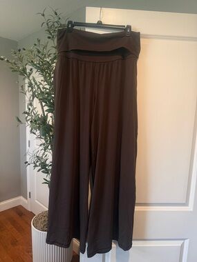 Aerie Women's Wide-Leg Fold-Over Waist Pants